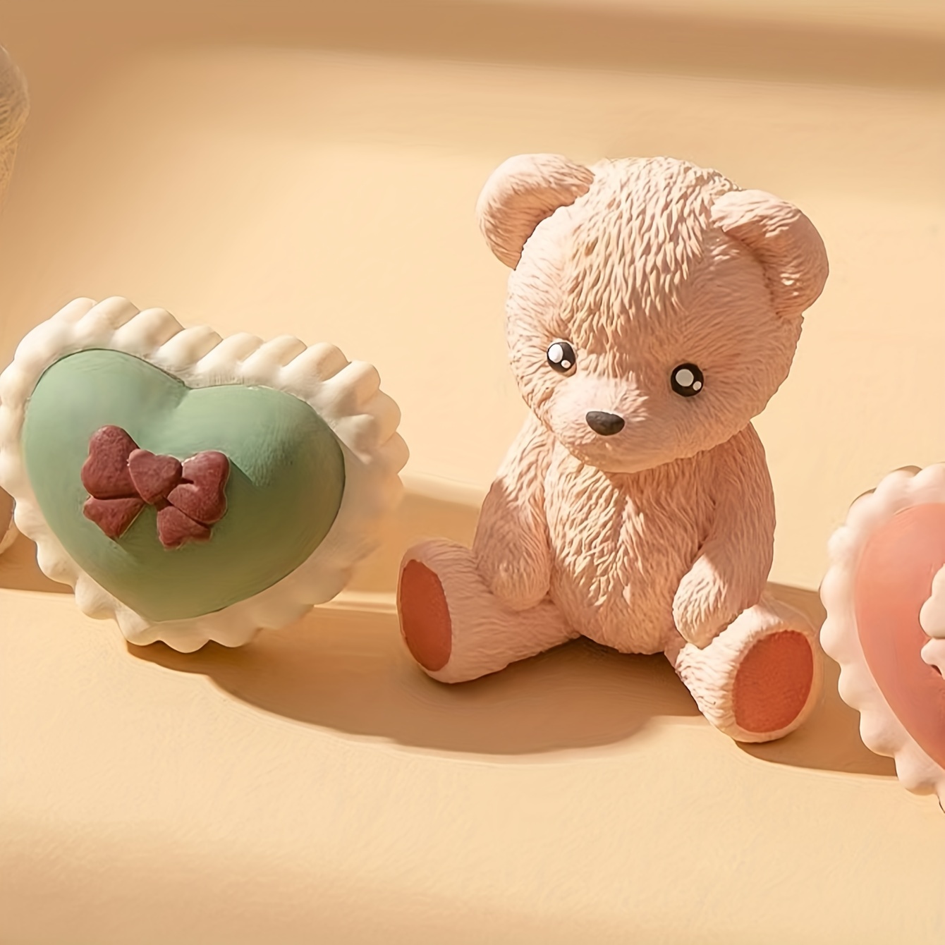 Yedadone 3D Teddy Bear Doll Silicone Fondant Mold Large Bear Chocolate Candy Gum Paste Silicone Mold Clay Soap Candle Mold for Cake Decorating Sugar Craft