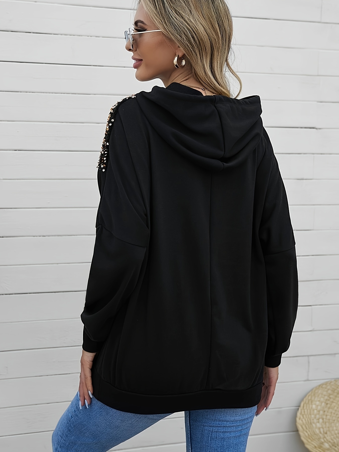 Womens on sale sequin hoodies