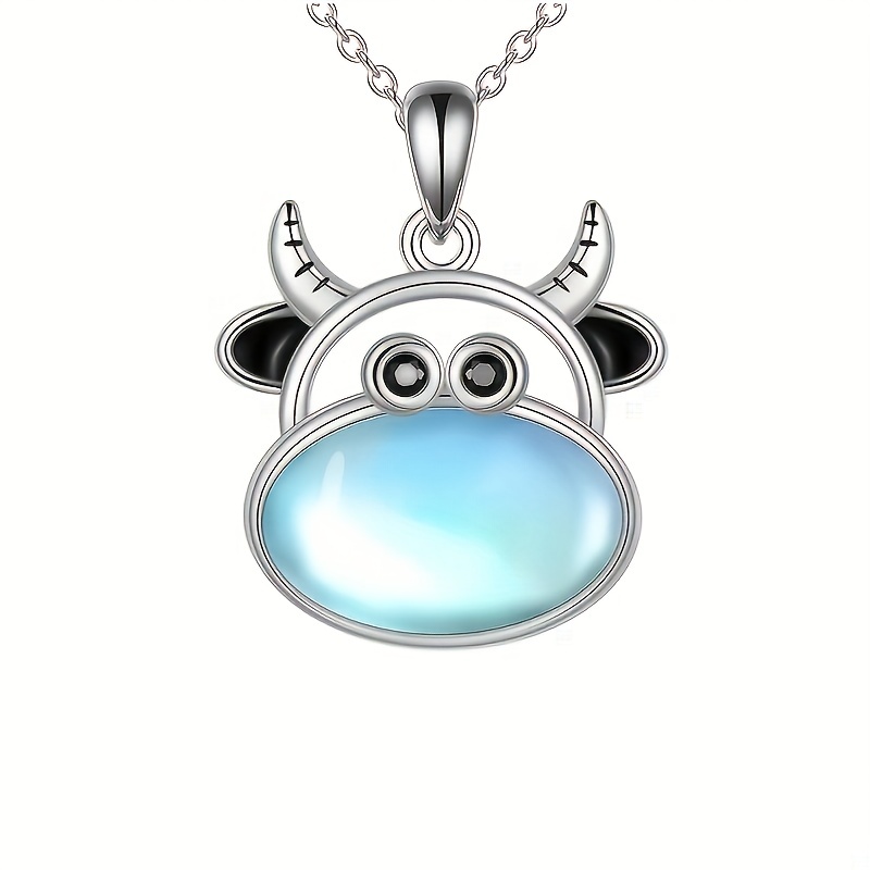Cow Head Pendant Necklace Casual Jewelry Gift