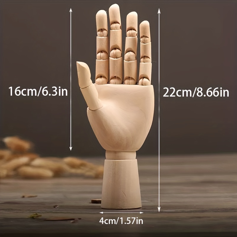 Nordic Creative Wood Character Hand Model Doll Costume Store - Temu