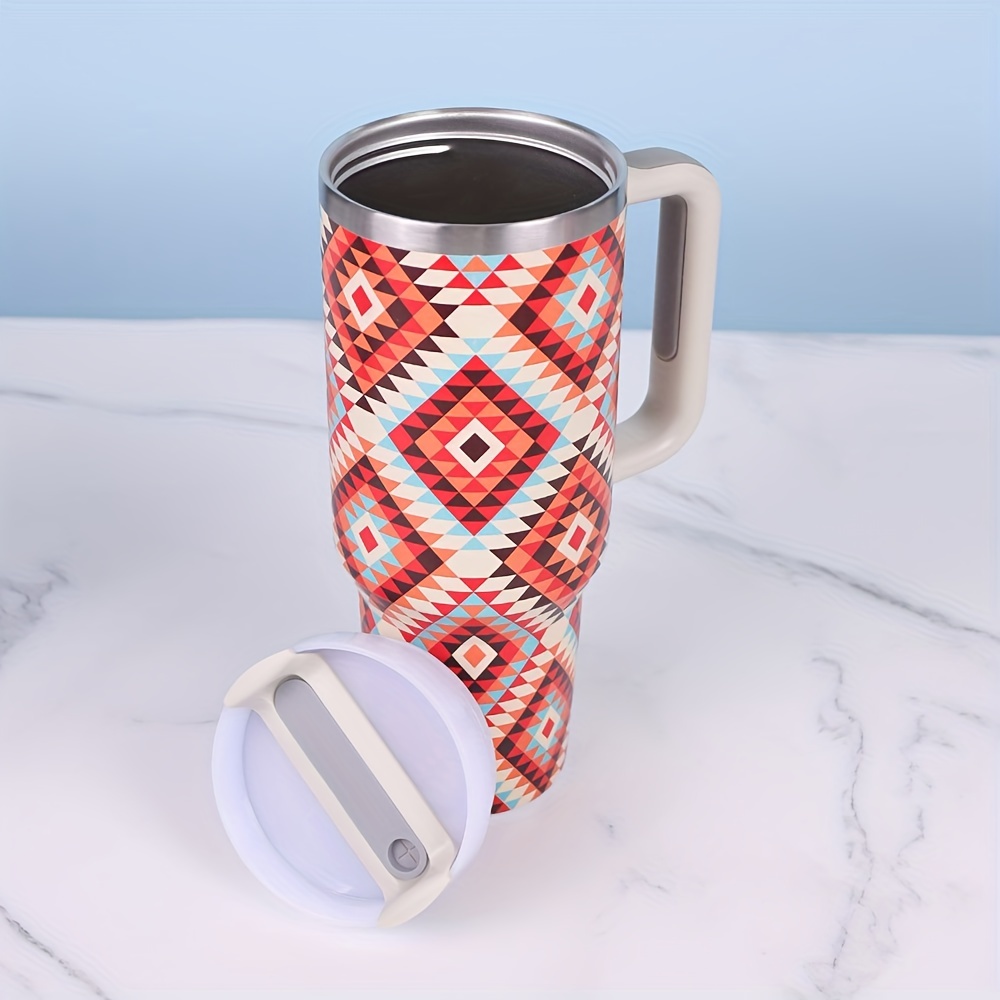 Plaid Tumbler With Lid Stainless Steel Insulated Water - Temu