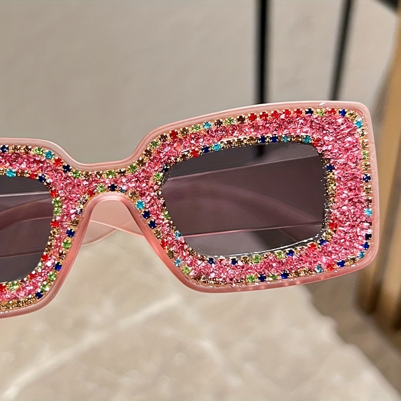 Pink Bedazzled Sunglasses