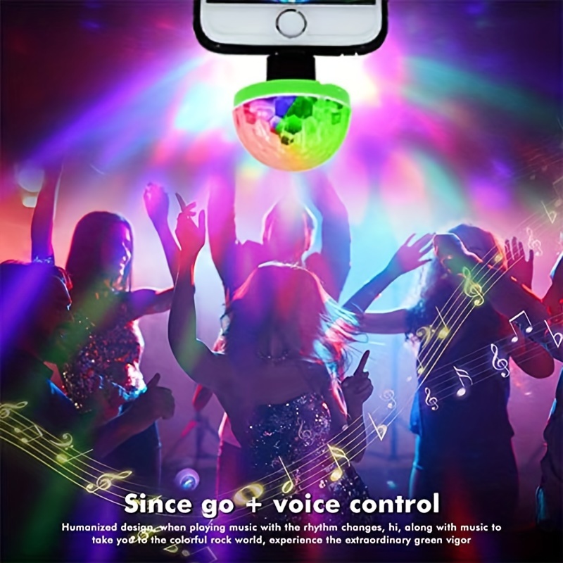 Led Disco Lights Voice activated Mini Magic Ball Lights Car Temu