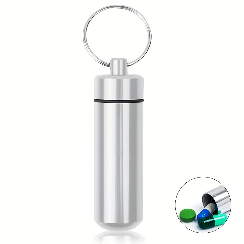 Wasserflasche mit wöchentlicher Pillendose, klein, kombiniert täglicher  Pillenetui-Organizer mit Wasserflasche, Medikamenten-Pillendose