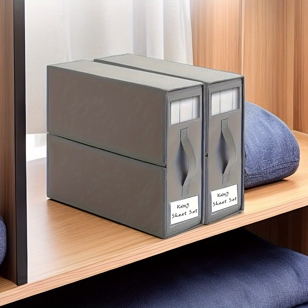 1pc/2pcs Organizadores Almacenamiento Sábanas Cama, Carpeta