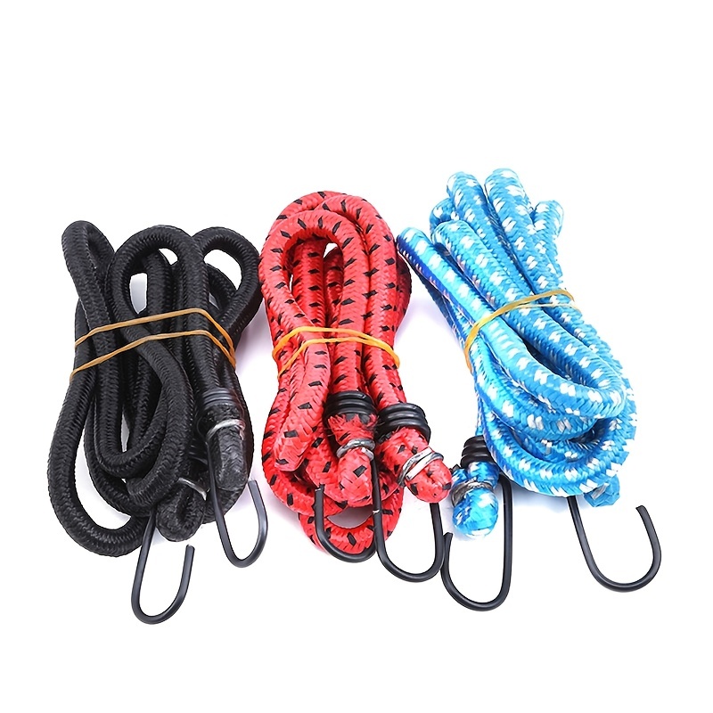 DOITOOL 5 Pcs Luggage Rope Elastic Cord Binding Belt Cargo Tightening Rope  Fastening Belt Binding Device Tension Bike Rubber