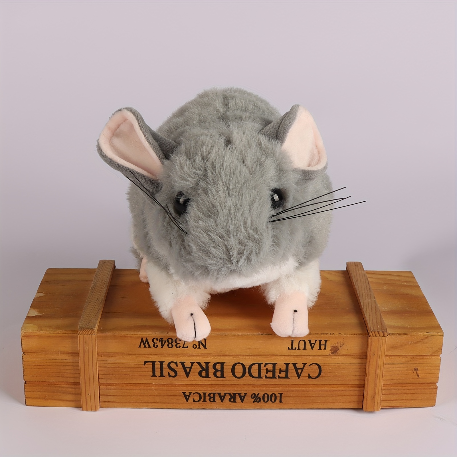 Realistic chinchilla 2024 stuffed animal