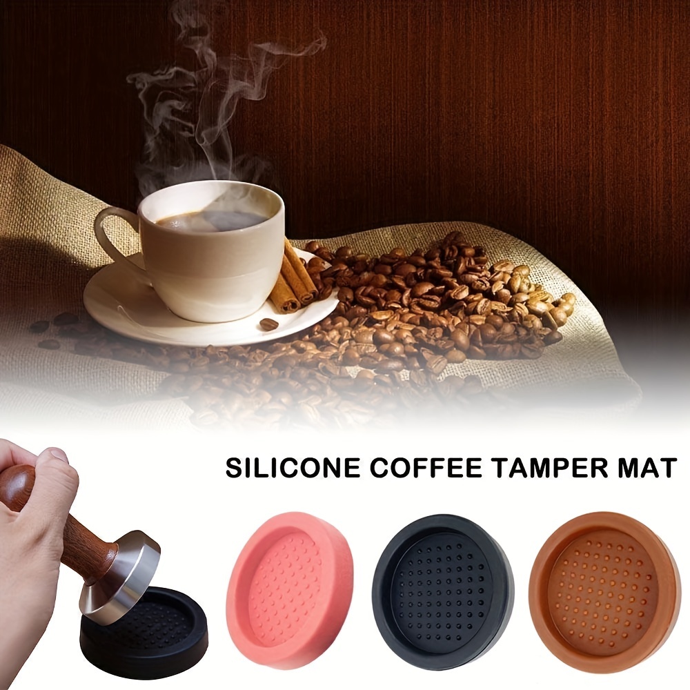 Coffee Pressing Pad Holder Corner Edge Pad Black Silicone Espresso Pressing  Pad Station Barista Accessories - Temu