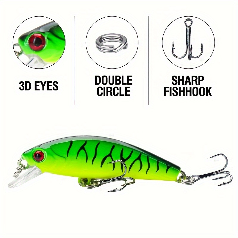 Minnow Fishing Lures Slow Sinking Wobblers Artificial Hard - Temu