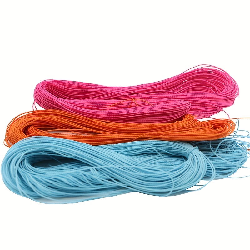 28/30/35 Colors Cord Waxed Polyester Cord Bracelet Cord Wax - Temu