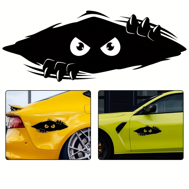 Bumper Stickers For Cars - Peeking Monster Funny Car Sticker 11x4.25 Inches