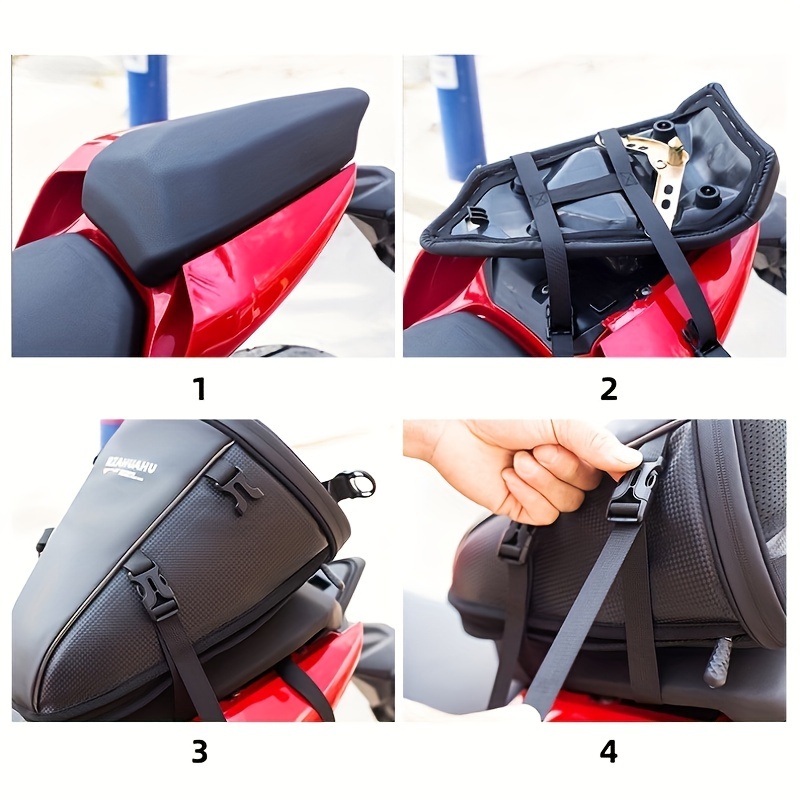 BESPORTBLE 1pc Waterproof Backseat Bag Fishing Chair Accessories Saddle Bag  Motorcycle Tail Pannier Bags for Bicycles Rear Rack Back Seat Bag Rear Bag