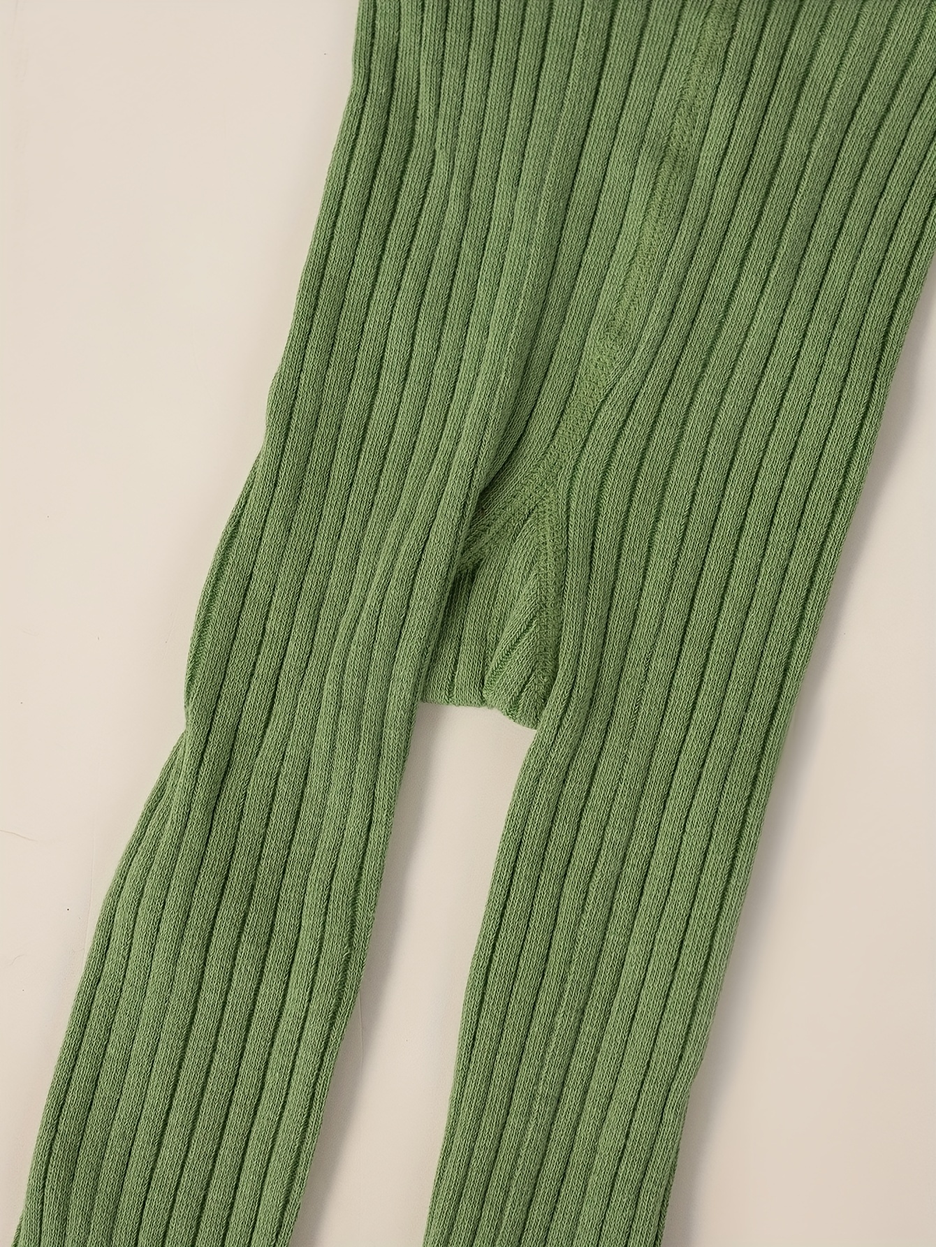 TOWED22 Kids Fall Winter Cable Knit Leggings Girls Leggings Full Length  Leggings Soft Comfortable Footless Leggings(Green,9-10 Y) 