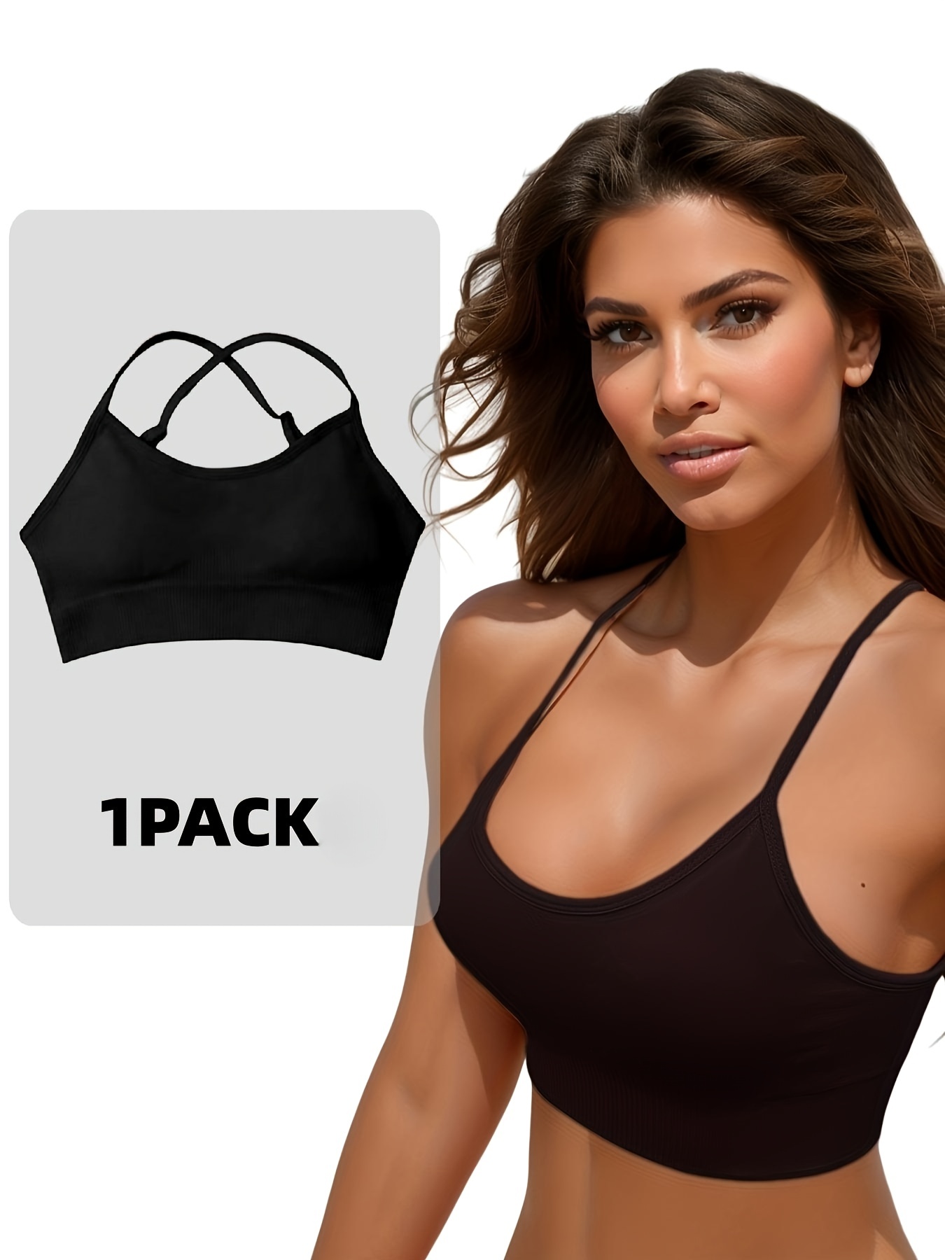  1 Pack Sports Bras for Women Underwear Breathable