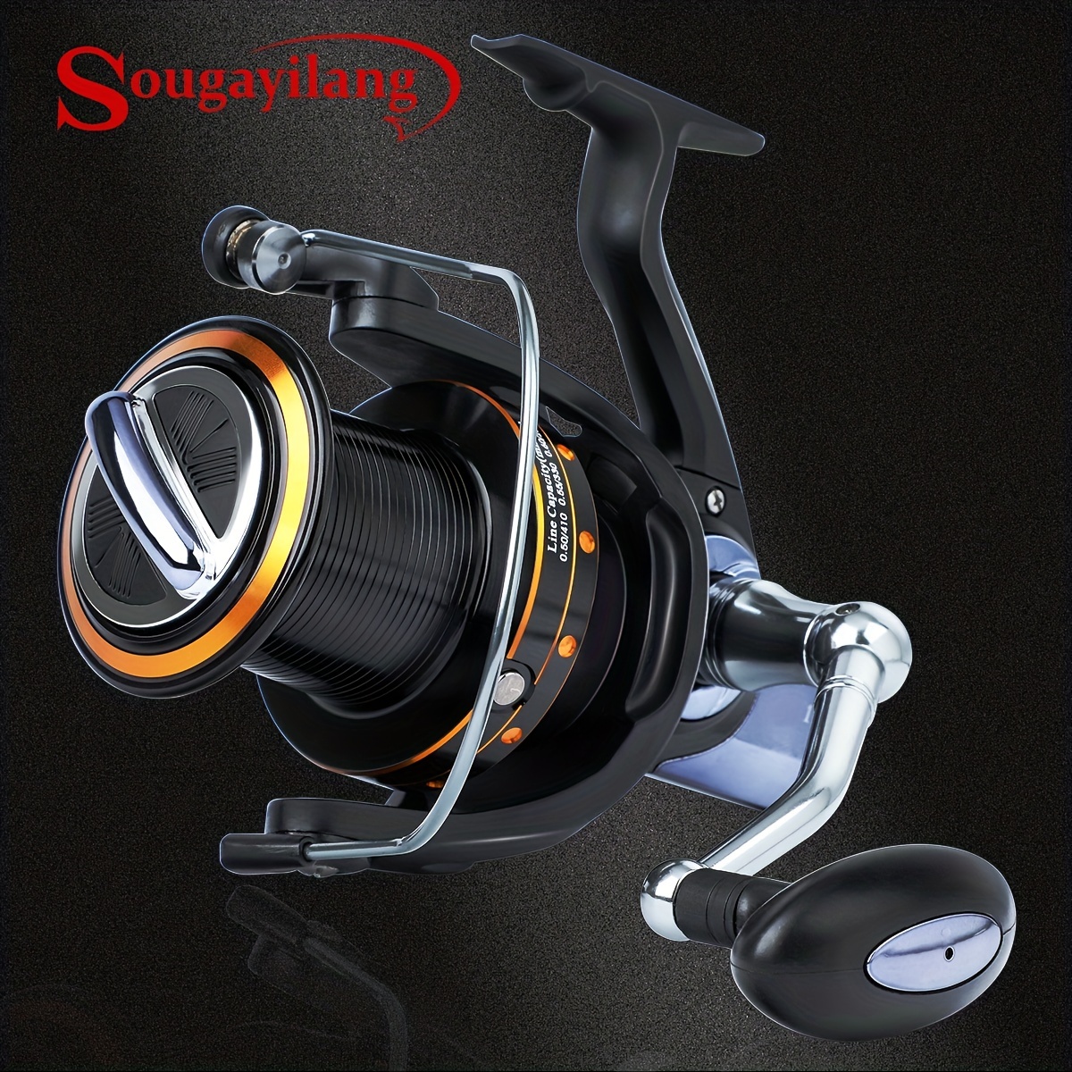 Sougayilang [for Advanced Angler] Super Strong Spinning Fishing Reel,  6000-11000 Series, 13+1BB All-Metal Spool And Rocker Arm Long Cast Fishing  Coil