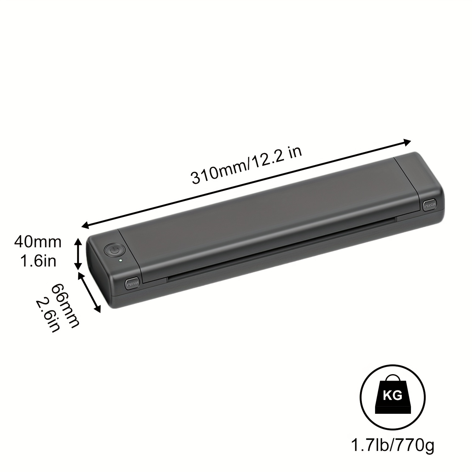 A4 Portable Mini Wireless Bluetooth Inkless Thermal Printer Tattoo Paper  lot