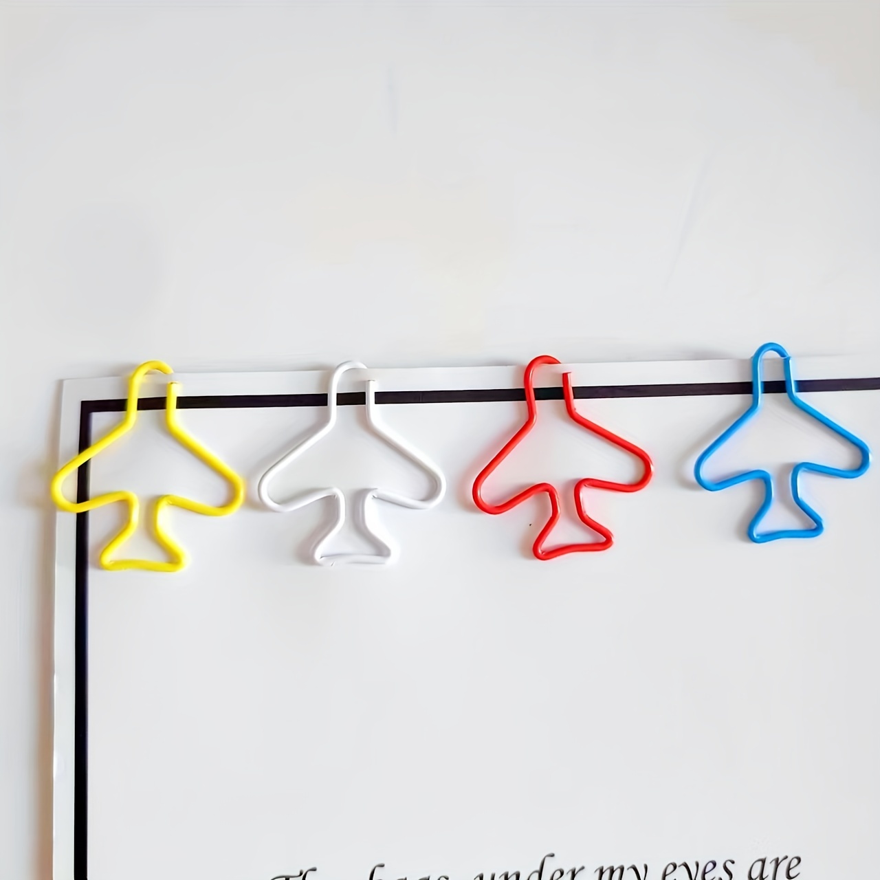 Airplane Shaped Paper Clips, Metal Decorative Planner