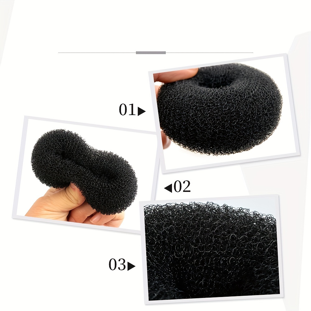 Bun Head Tie Donut Shape Hair Accessory for Short Thin Hair
