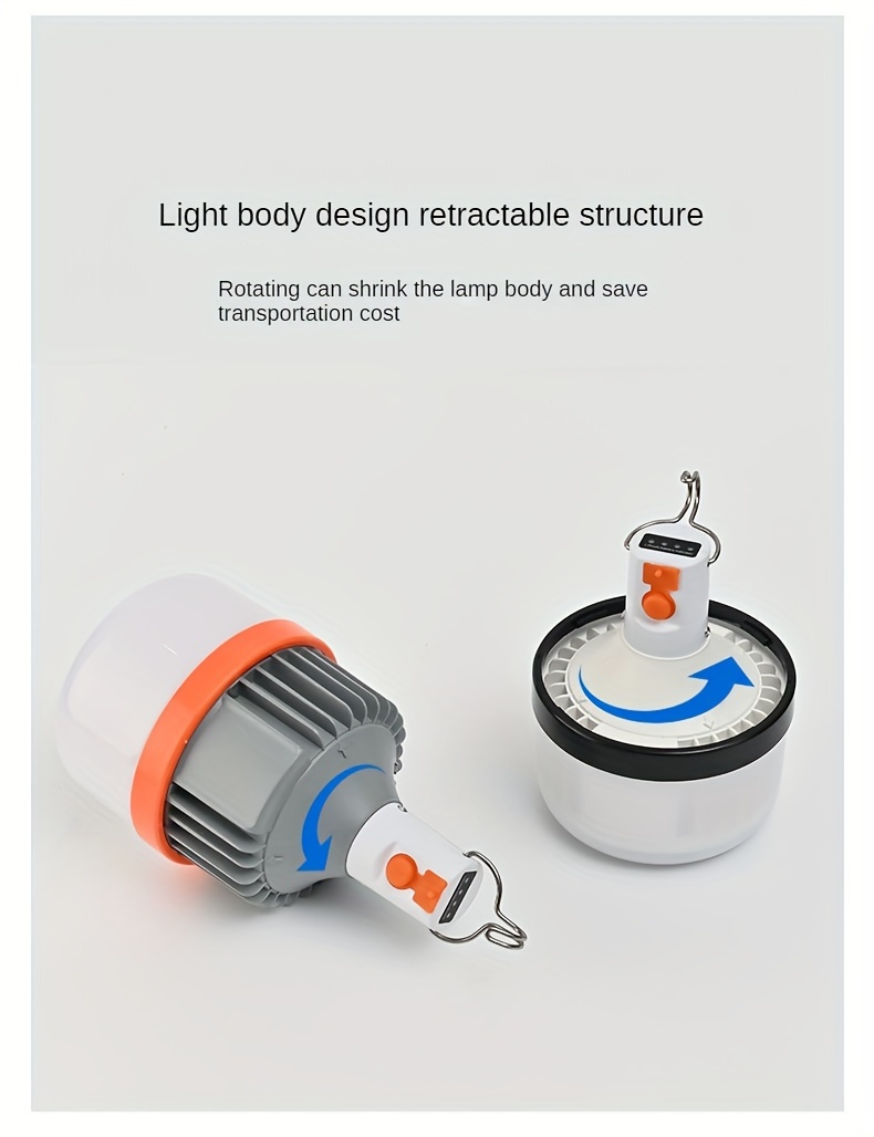 Acheter Ampoule rechargeable USB Camping en plein air 3 modèles de  lanternes portables à intensité variable lumière de secours