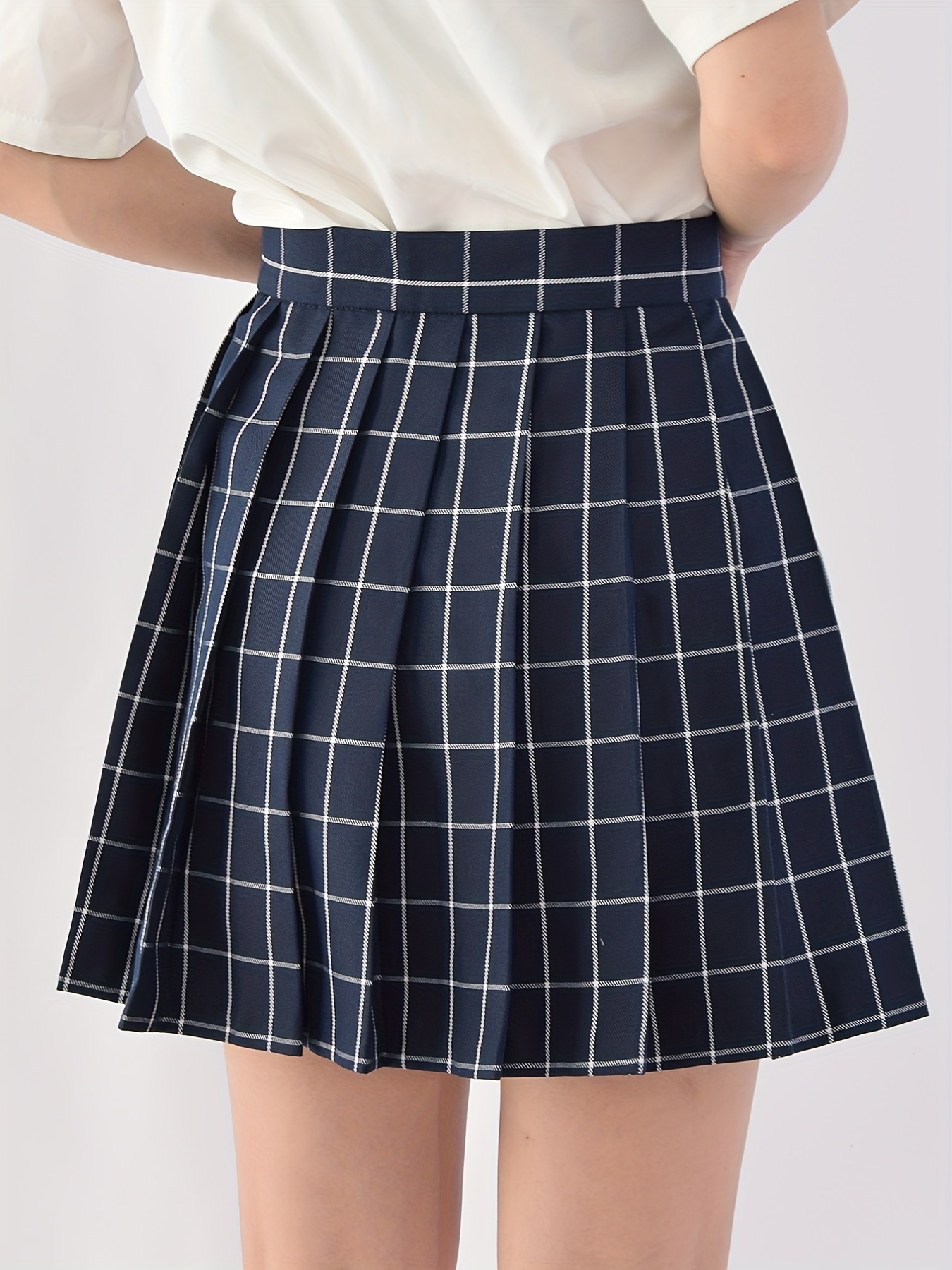 School Girl Uniform Pleated Skirt - Pastel Kitten