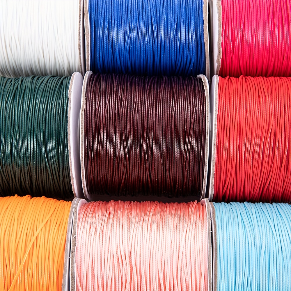 Polyester Nylon Cords Bracelet Braided Waxed String For Diy - Temu