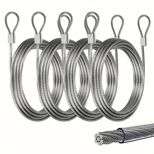 Wire Hook Wire Rope Adjustable Wire Rope Stainless Steel - Temu Canada