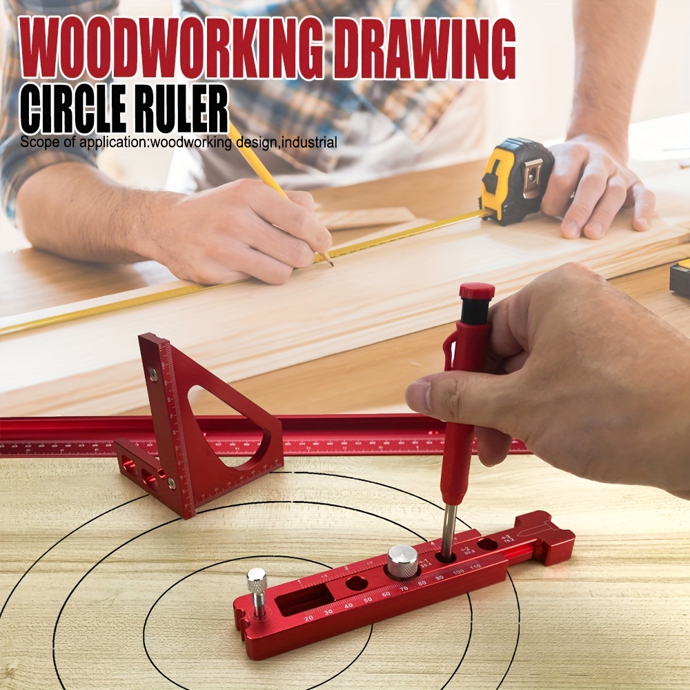 Woodworking Aluminum Alloy Circular Drawing Tool - Temu