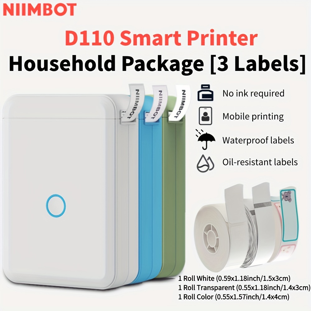 Niimbot-Mini imprimante d'étiquettes Bluetooth portable rouge, fabricant  d'autocollants de poche, adhésif thermique Mahcine