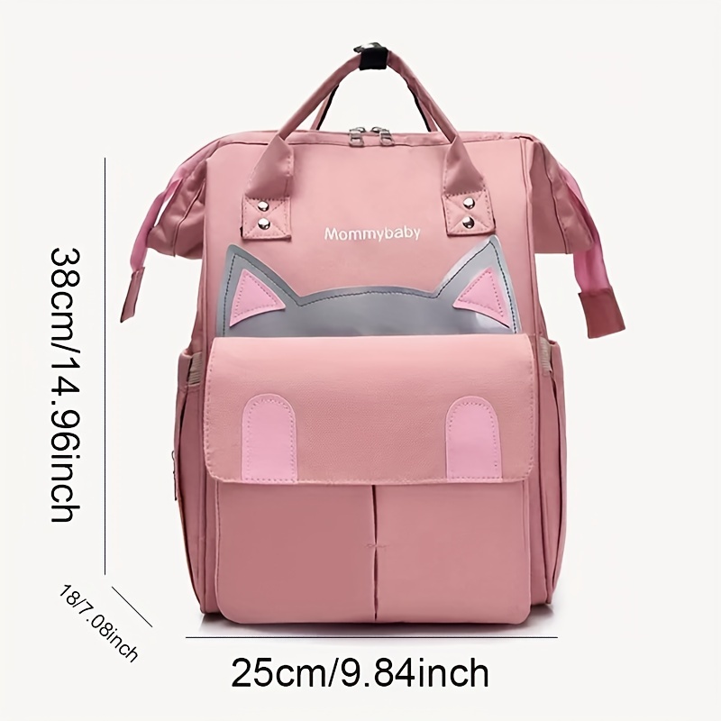 Cat Baby Diaper Bag Functional Tote Backpack Top Handle Mommy Bag