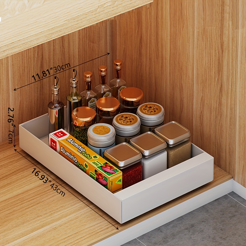 Pull out Cabinet Organizer Under Sink Dish Rack And Spice - Temu