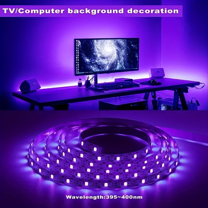 Led Purple Blue Strip Lights Usb Flexible Purple Strip - Temu Canada