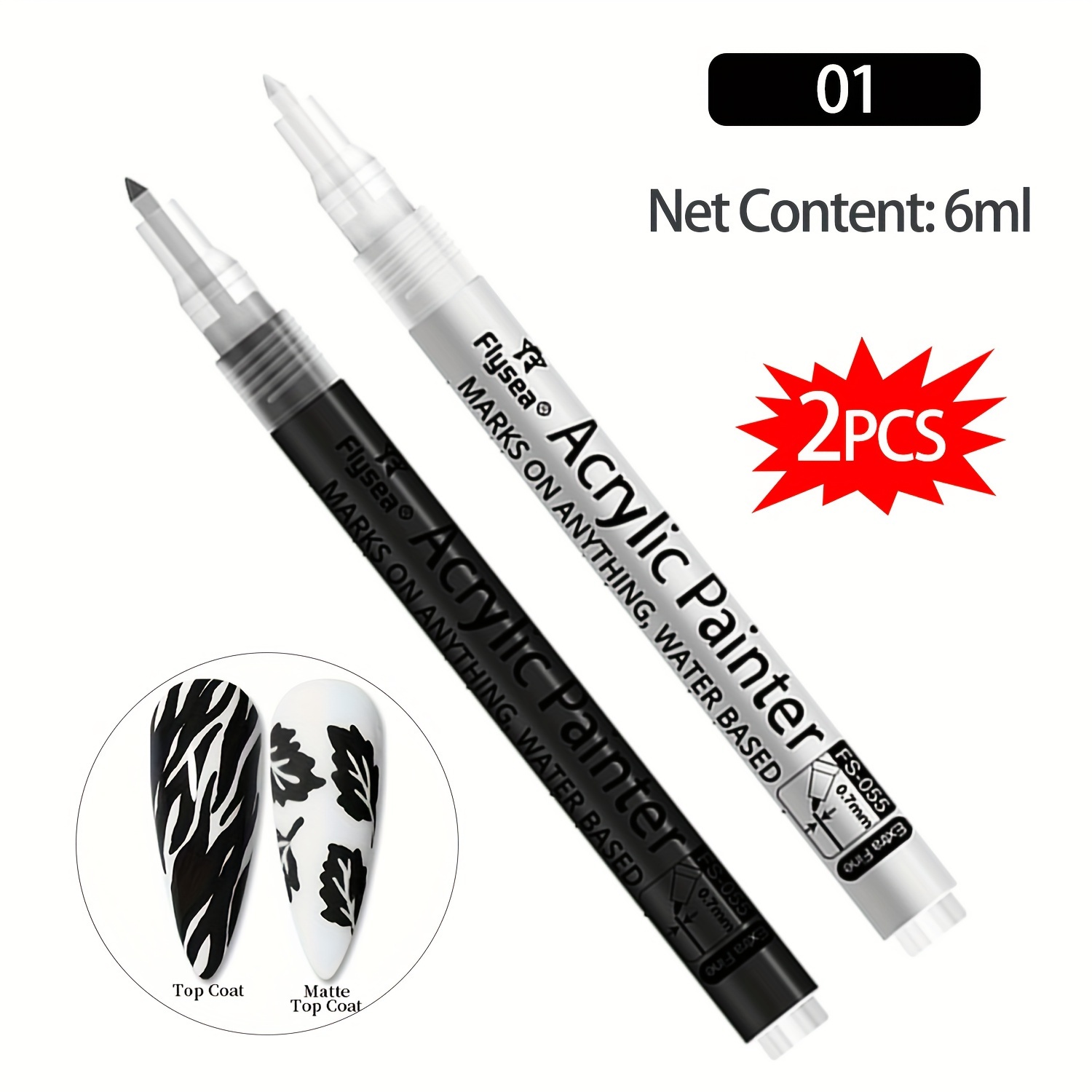 3d Nail Art Pens Nail Point Graffiti Dotting Pen Drawing - Temu