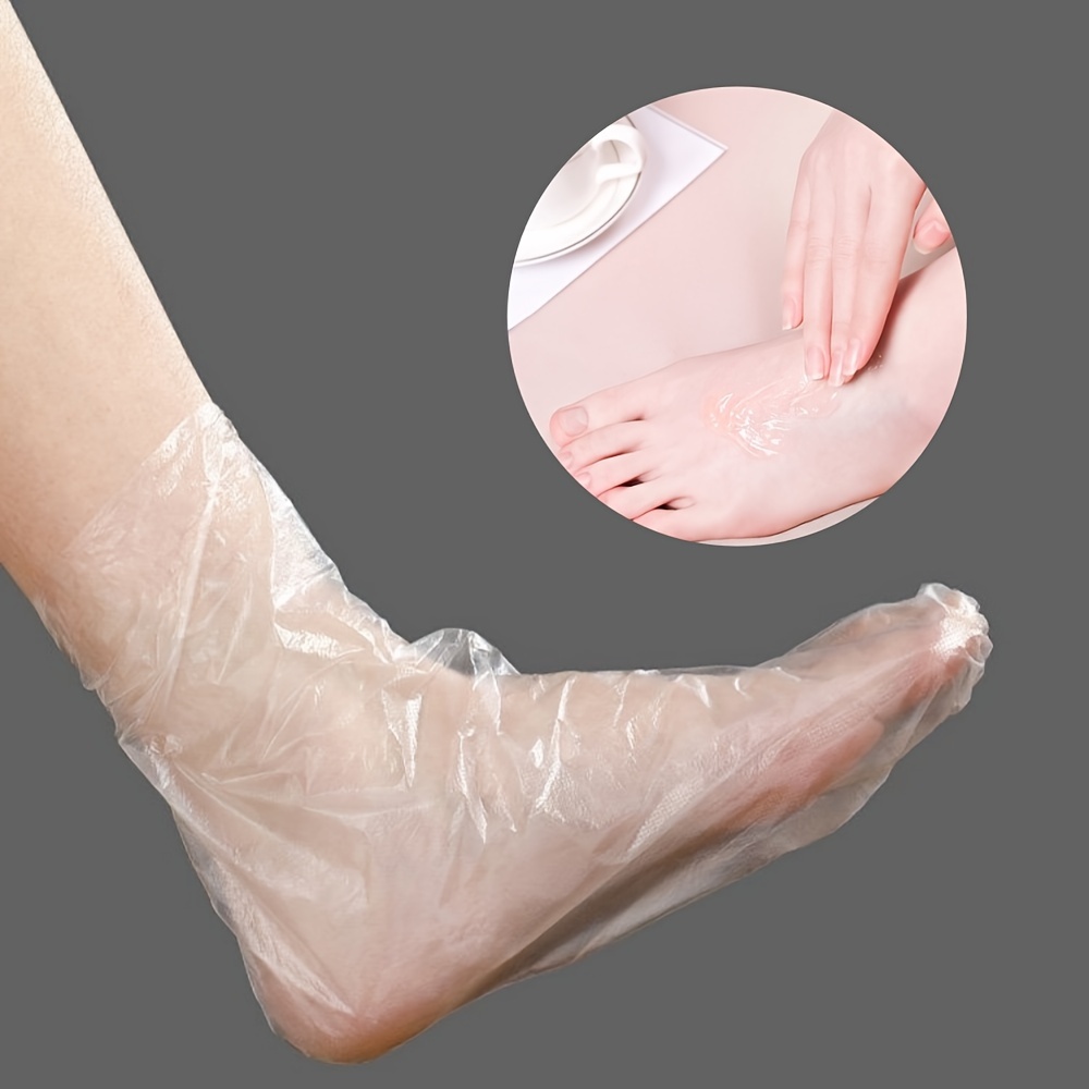 Disposable Foot Film Cover Plastic Transparent Footwear Test - Temu