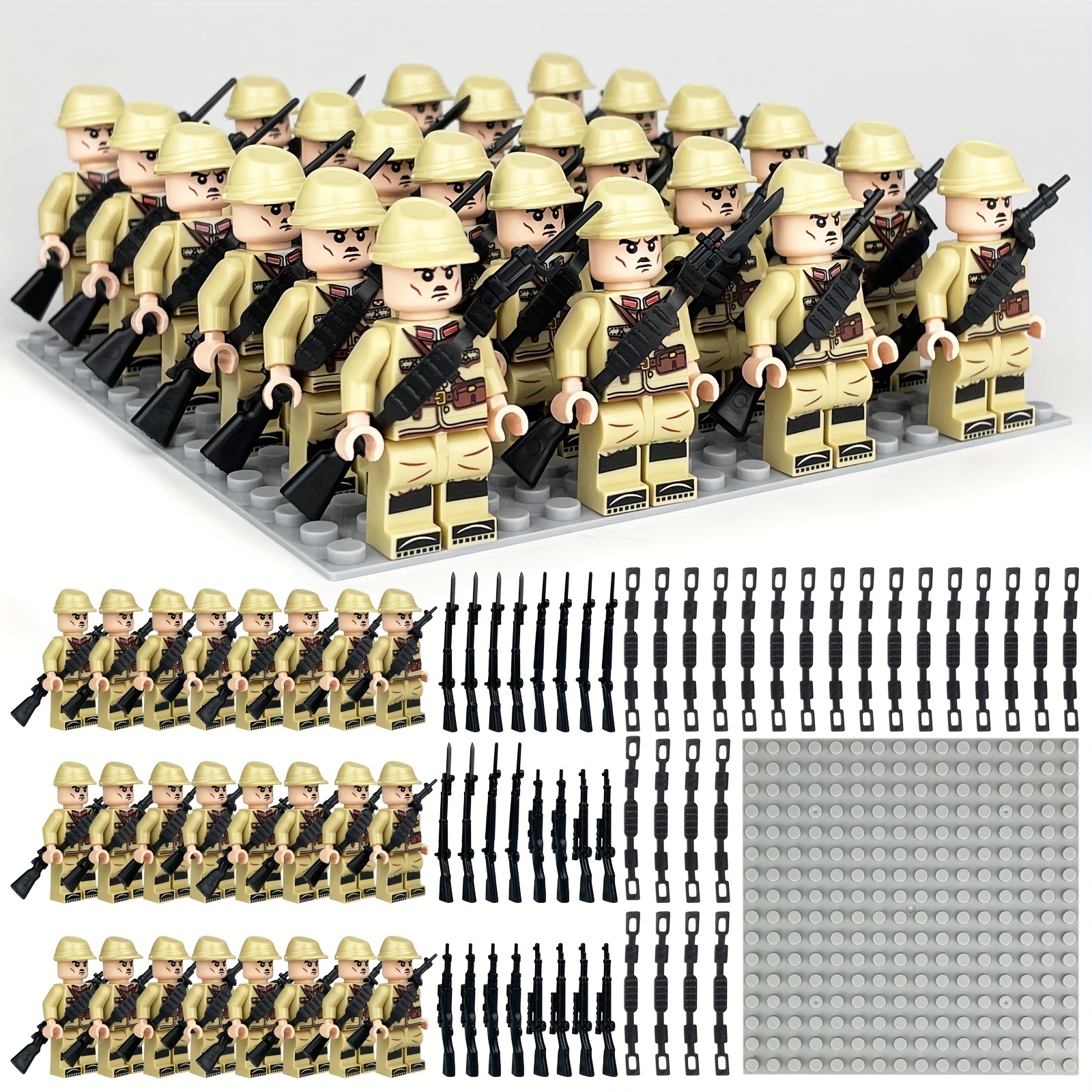 8pcs / Set Ropa Camuflaje Armada Warriors, Juguetes Figuras Acción  Militares Soldados Plástico, Fuerzas Especiales Llevan Armas Fuego  Ejército, Soldados Policía Combate, Perfecto Regalos - Juguetes - Temu