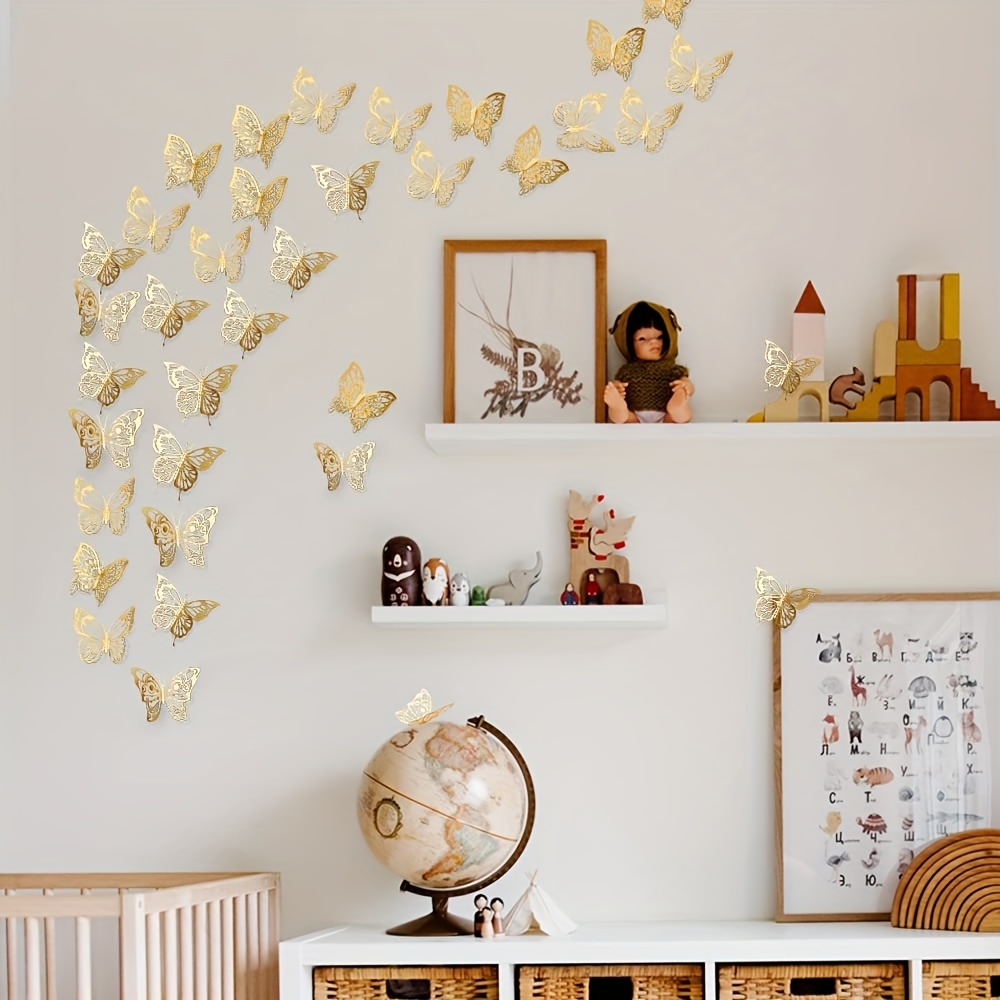 mariposas decorativas de pared 72 piezas 3d decoracion para casa