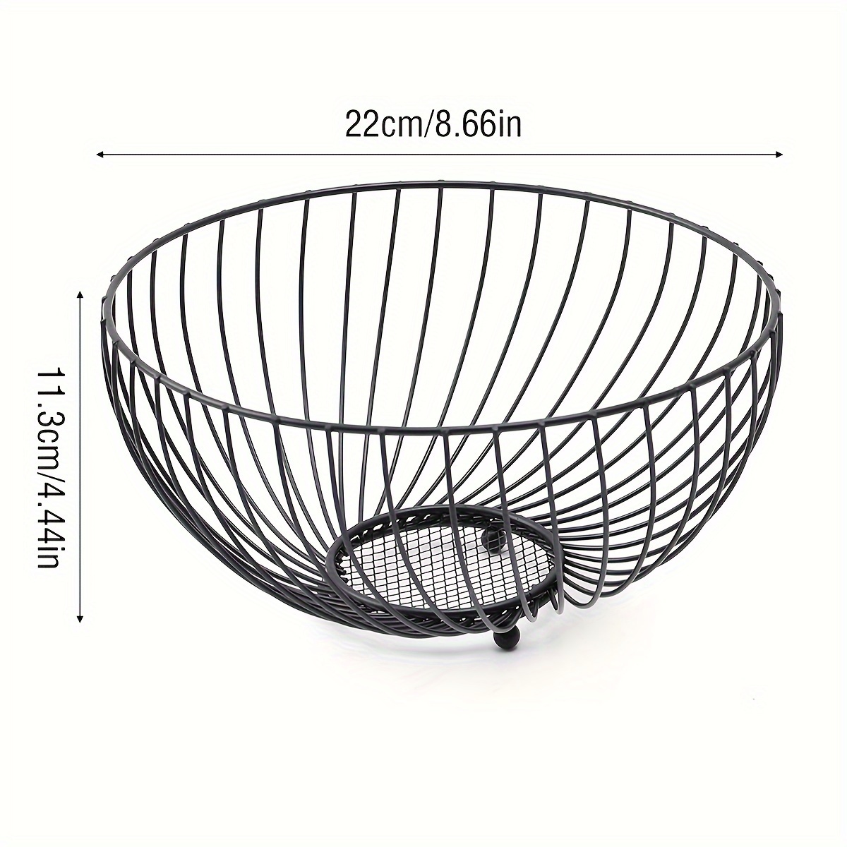 Image of 1pc Creative Metal Fruit Plate, European Modern Living Room Home Coffee Table Bowl, Nordic Style Small Exquisite Fruit Dish, Fruit Basket