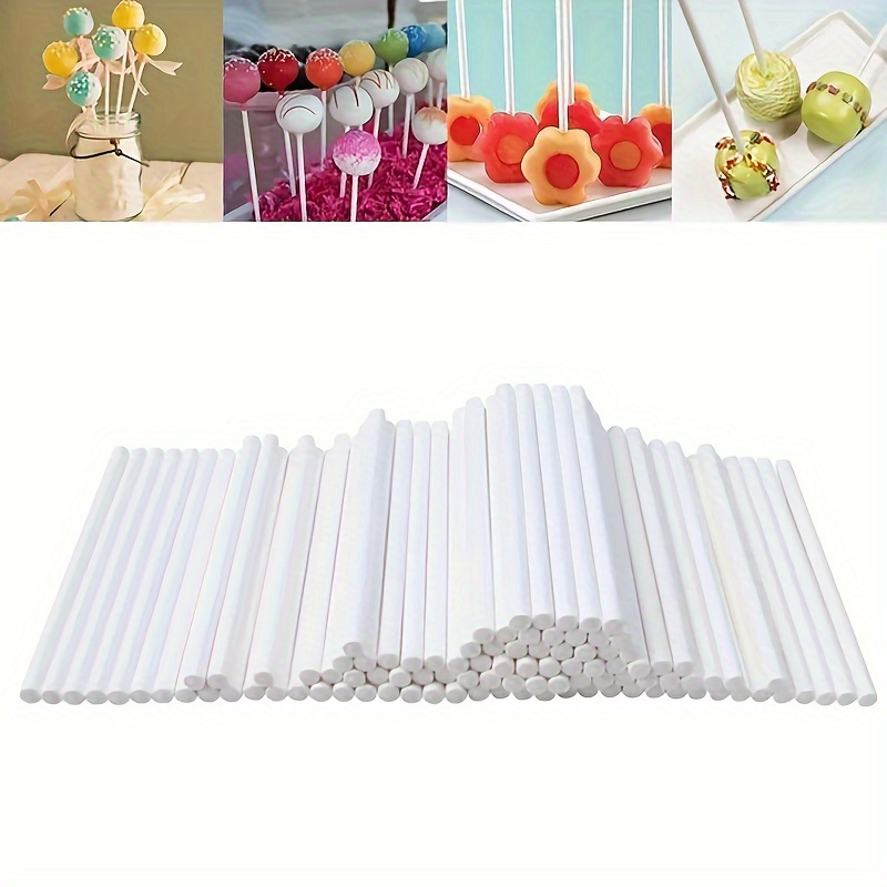 100pcs chocolate candy canes candy Lolly Cake Pops Sticks