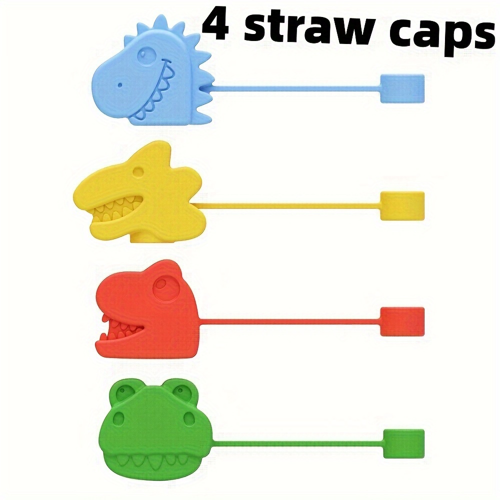 2pcs Cartoon Frog Decor Straw Cap
