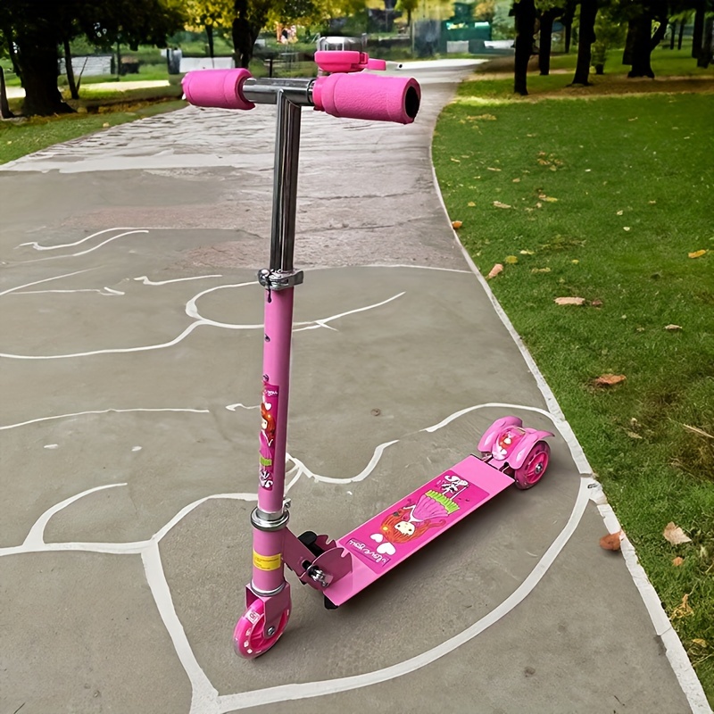 Scooter-Patineta-Para-Niños-Juguete-Monopatin-Diseño-Rosado