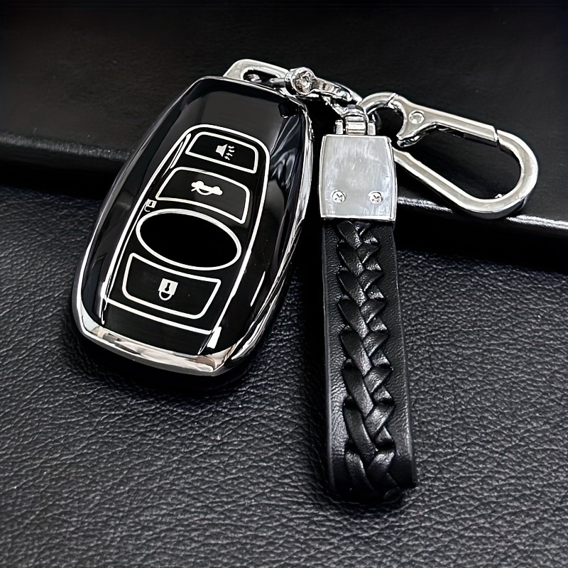 Leather Key Fob Cover for Subaru 2