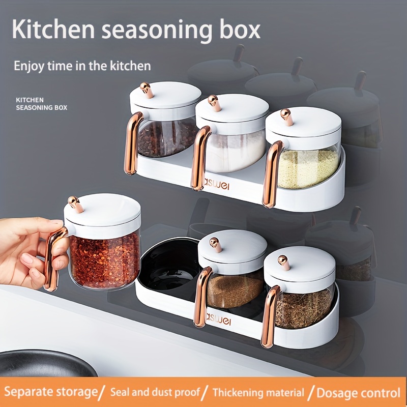 Seasoning Box Seasoning Jar Condiment Jar Seasoning - Temu