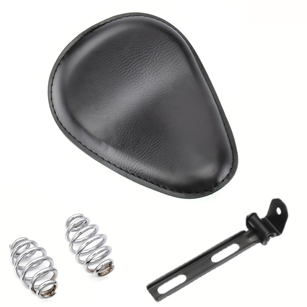 Black Driver Solo Seat Cushion Fit For Harley Sportster XL 883 XL