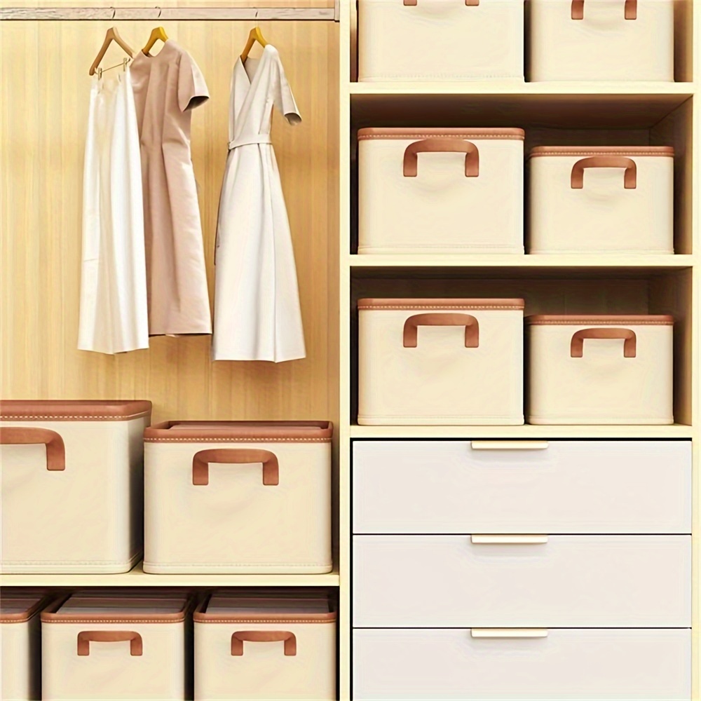 Clothes Storage Box Home Closet Organizer Large Capacity Foldable Toys  Sundries Organization Storage Boxes Cabinet Organizers