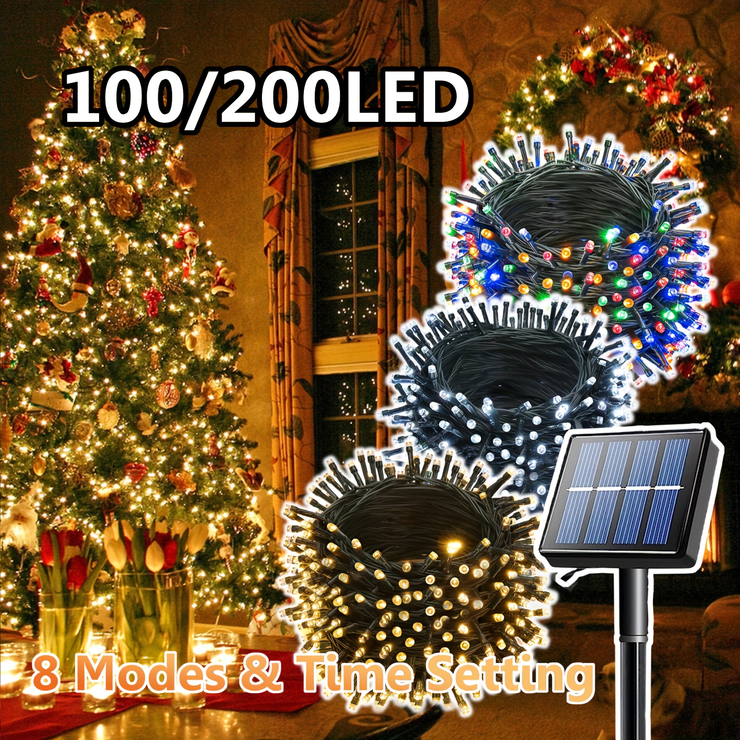 Acheter Guirlande solaire d'extérieur à LED, étanche, 8Modes, guirlande  lumineuse féerique en forme d'abeille, pour noël, vacances, jardin,  clôture, Patio, fête, décoration de la maison, lampe de nuit