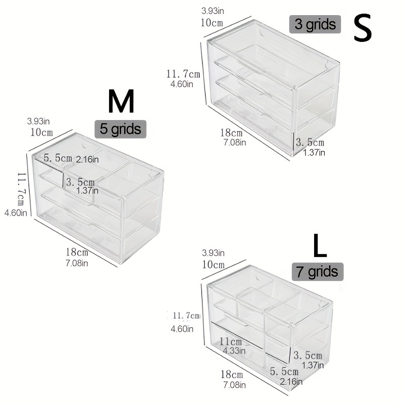 Caja De Almacenaje Para Maquillaje Multirejilla - Temu Chile