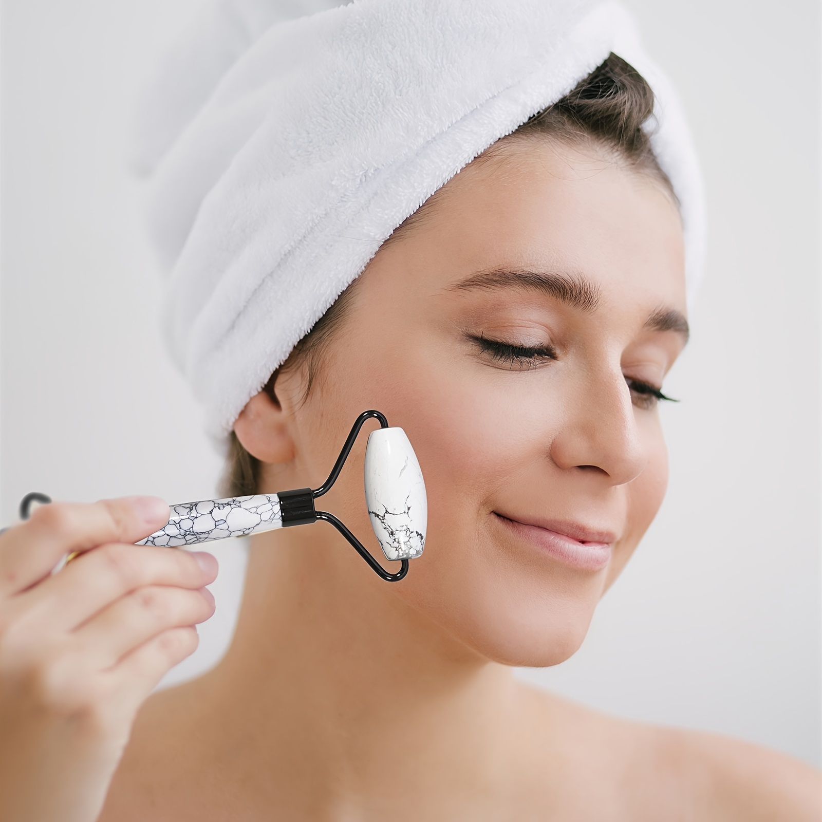 Opal Jade Facial Roller for Radiant Skin Massage