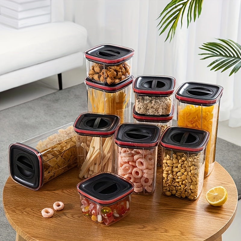 Clear Airtight Food Jars Food Storage Containers With Lids - Temu