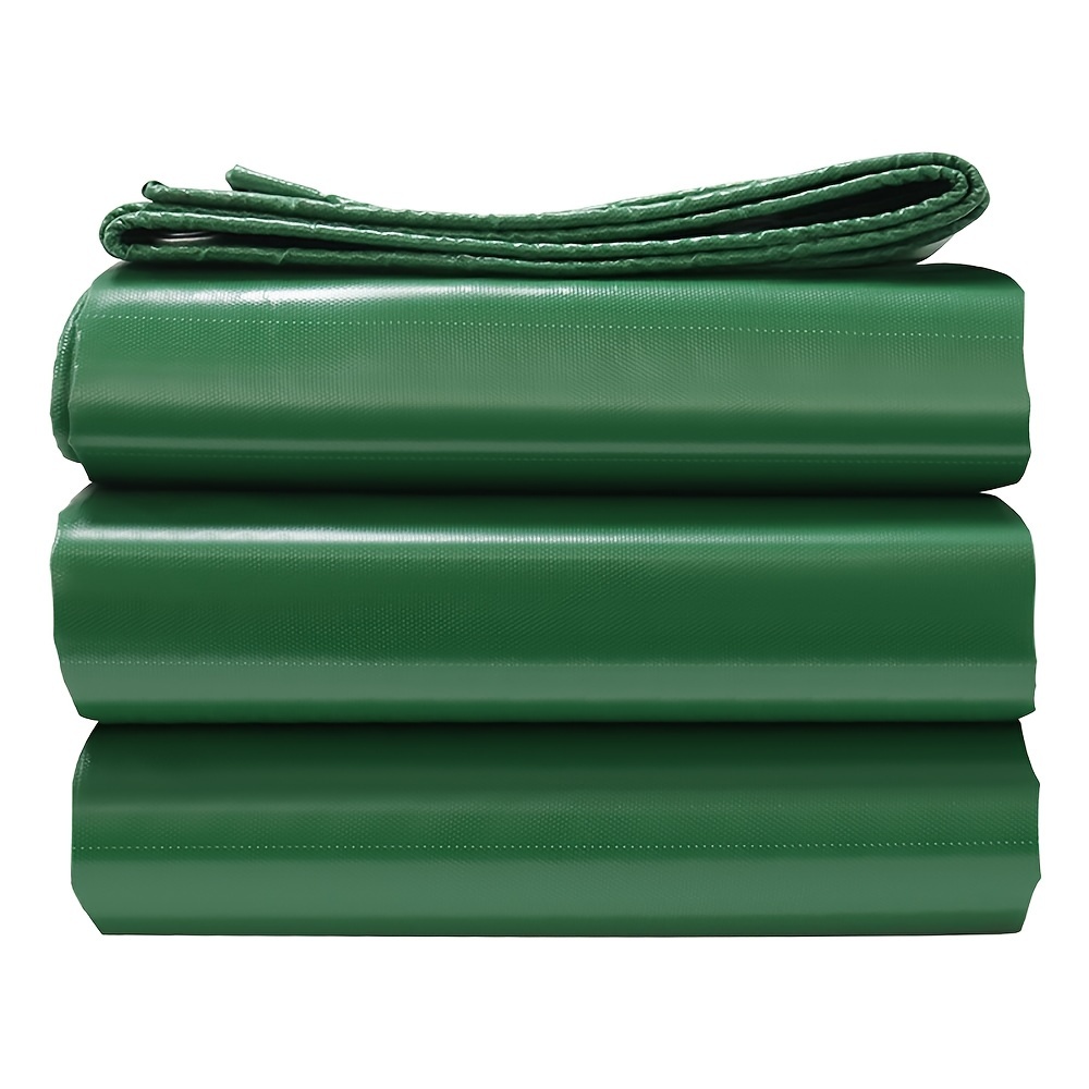 1 pack tarpaulin canvas thickened tear resistant waterproof tarp green heavy duty waterproof tarpaulin with reinforced grommets suitable for multi purpose outdoor use