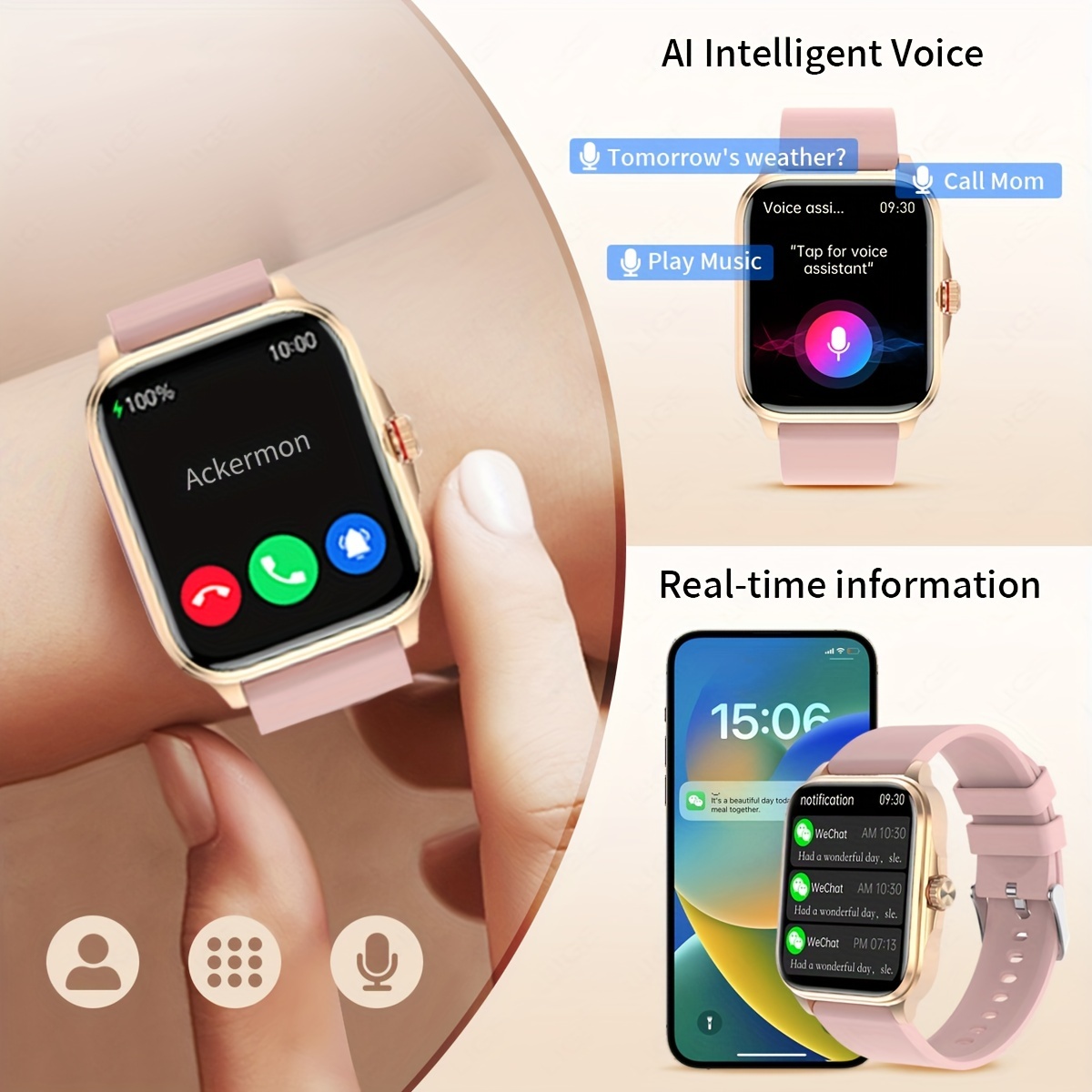 Smartwatch, Reloj Inteligente con Oxígeno Sanguíneo Presión