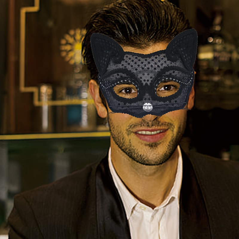 Generic 6 Pcs DIY Cat Face Mask Masks Clothes Men Outfits Party